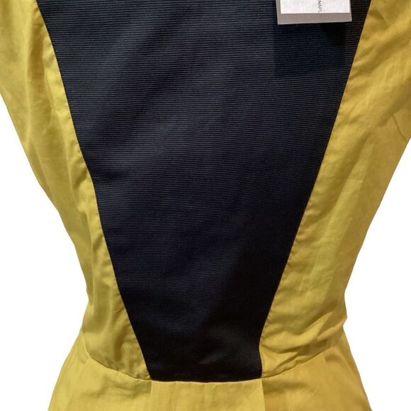 NWT Innamorato Mustard Black Dress EU 40 - Picture 4 of 11